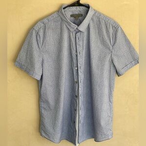 john varvatos Man’s blue Short Sleeve Shirt Size L